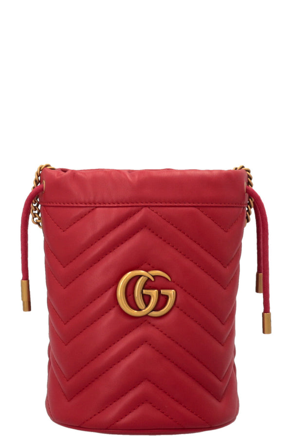 GUCCI Marmont Mini sac seau rouge