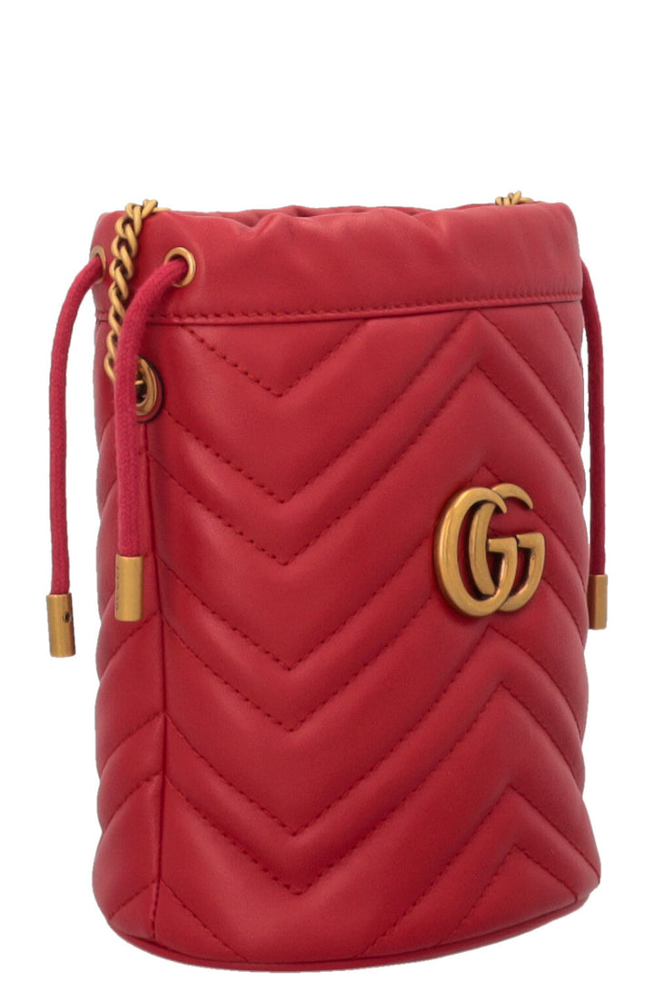 GUCCI Marmont Mini sac seau rouge
