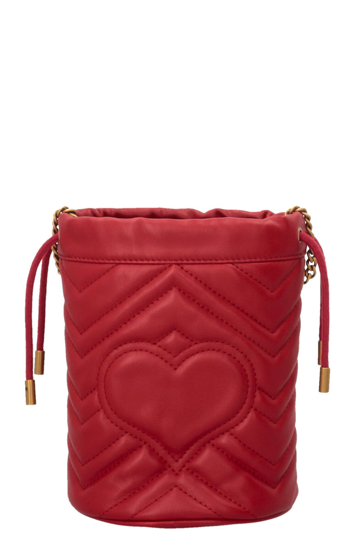 GUCCI Marmont Mini sac seau rouge