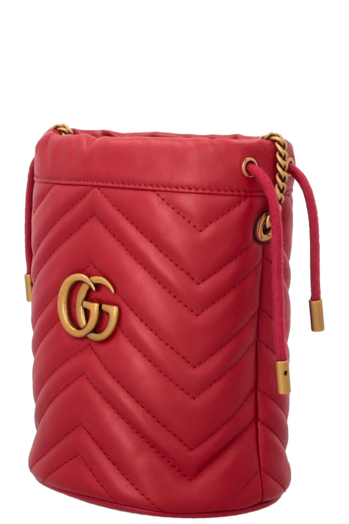 GUCCI Marmont Mini sac seau rouge