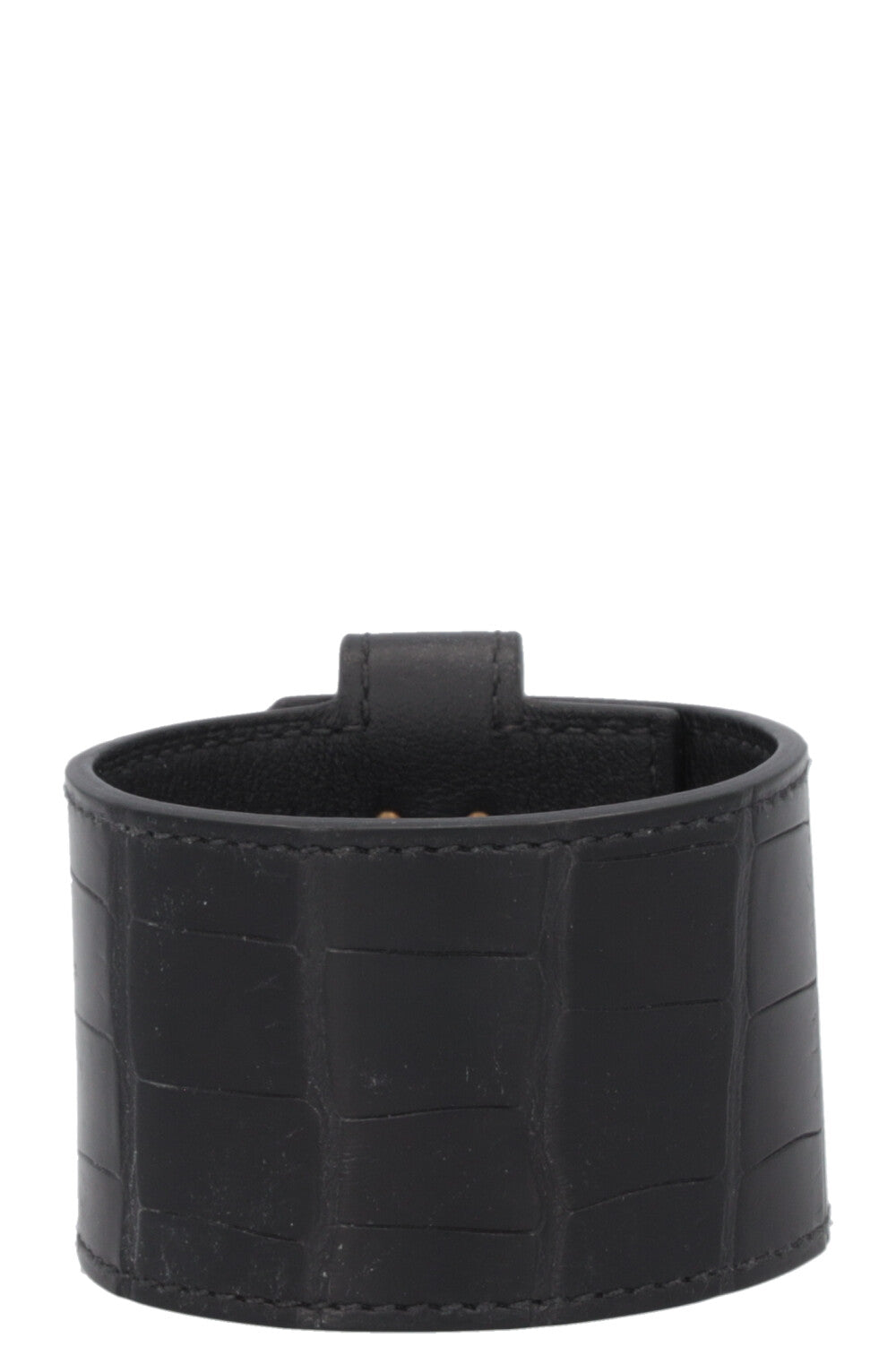 HERMÈS Kelly Twist Bracelet Alligator Black