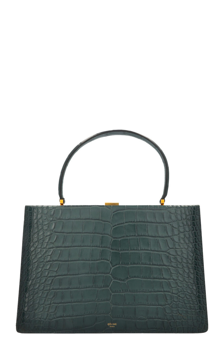 CELINE Cypress Bag Alligator Green