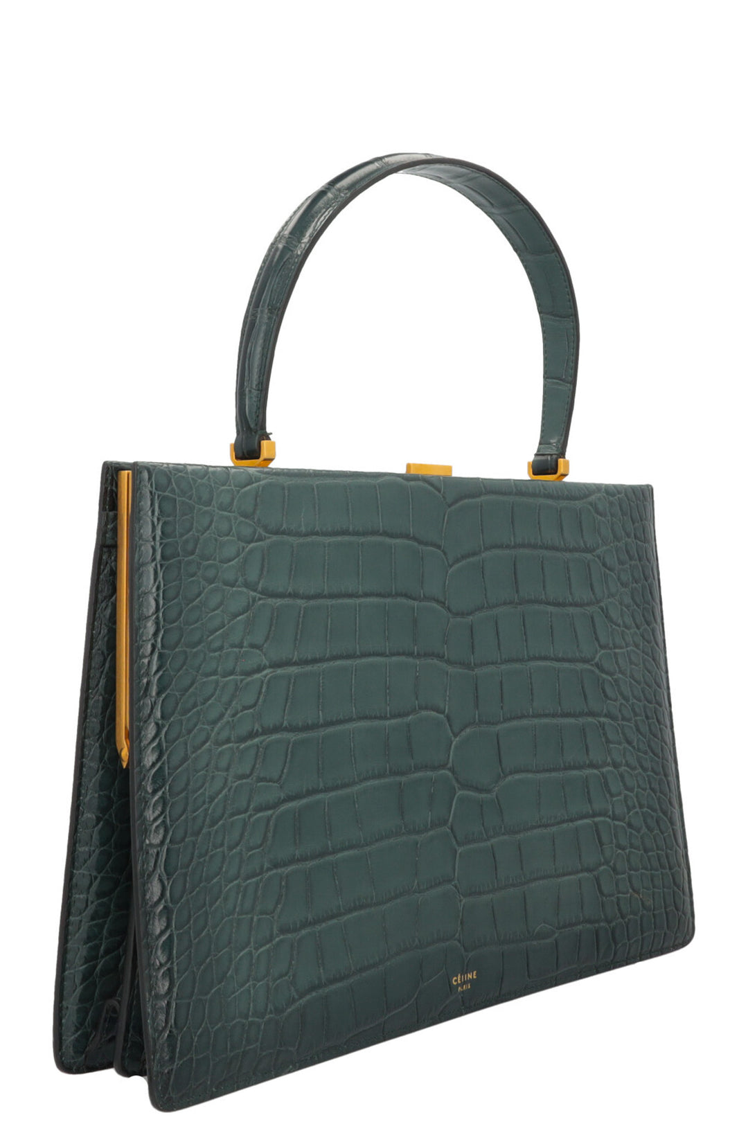 CELINE Cypress Bag Alligator Green