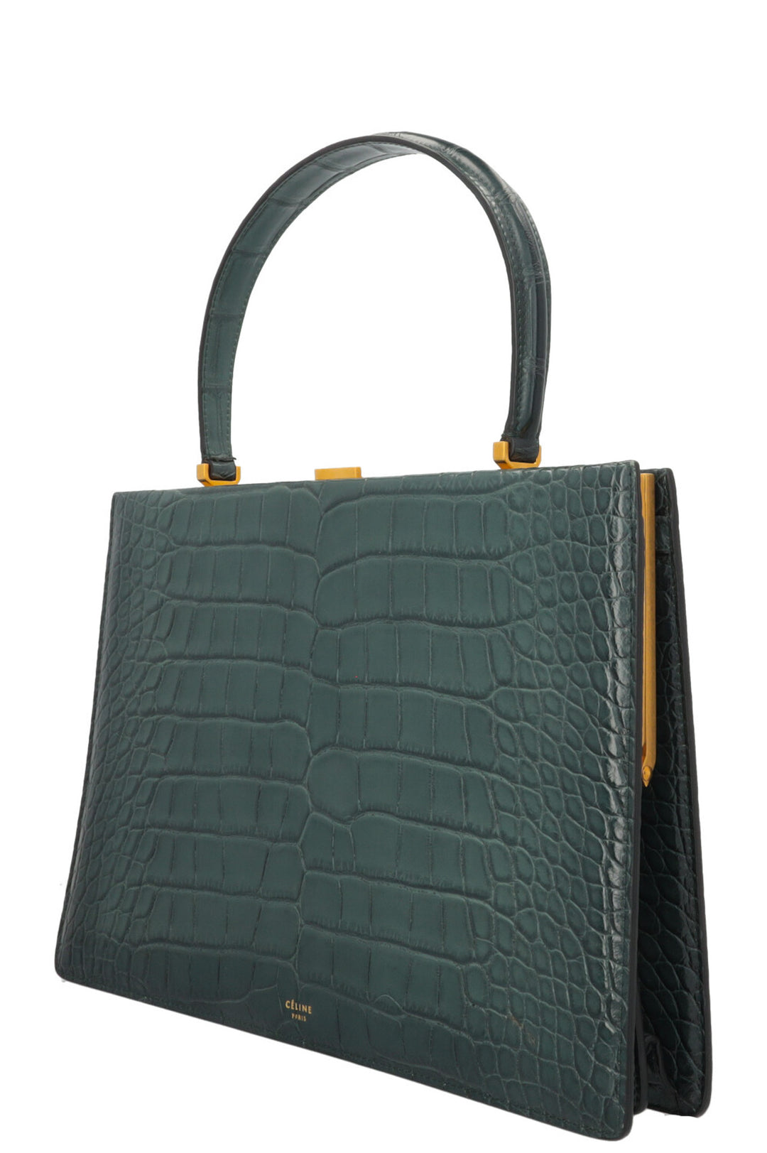 CELINE Cypress Bag Alligator Green