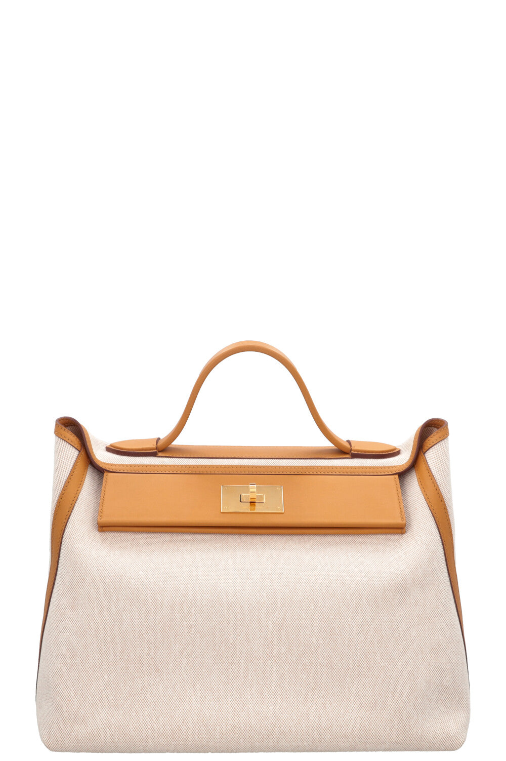 HERMÈS 24/24 35 Bag H Viking Swift Ecru Beige
