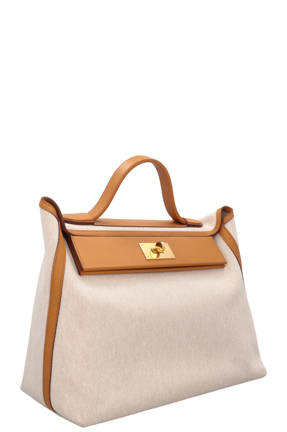 HERMÈS 24/24 35 Bag H Viking Swift Ecru Beige
