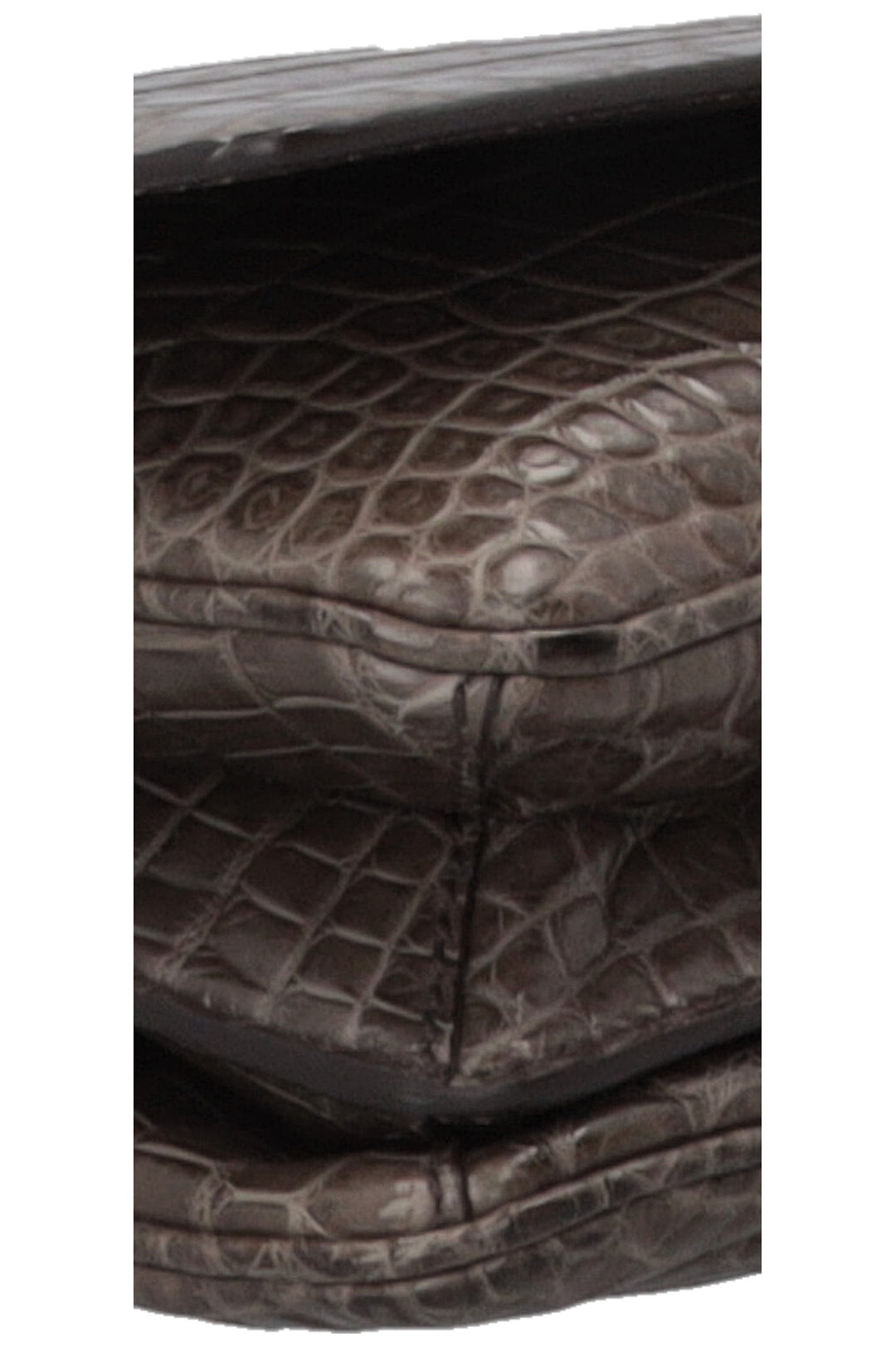 Sac Prada à poignée en alligator gris