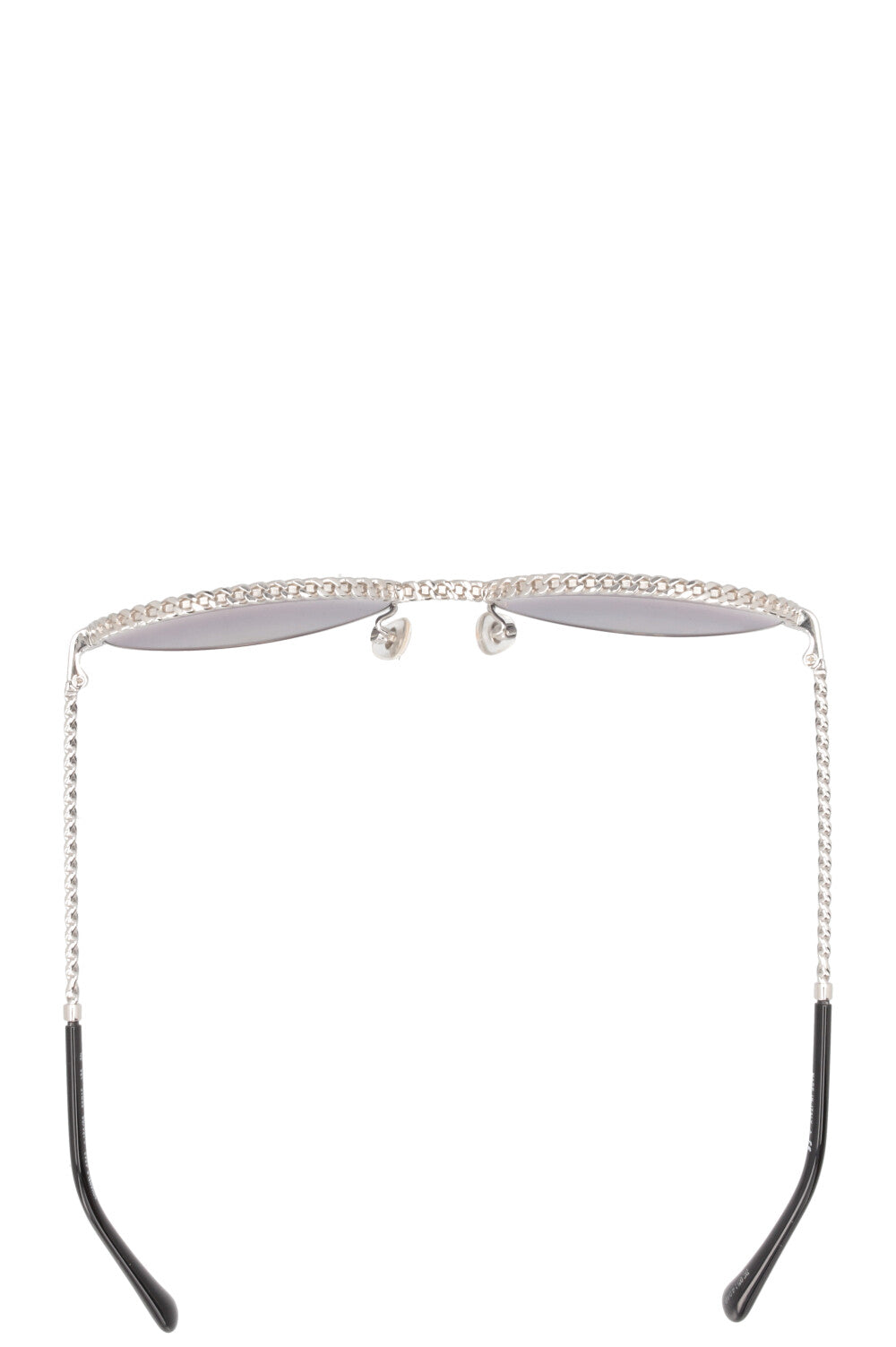 CHANEL 4242 Lunettes de soleil à chaîne Argent