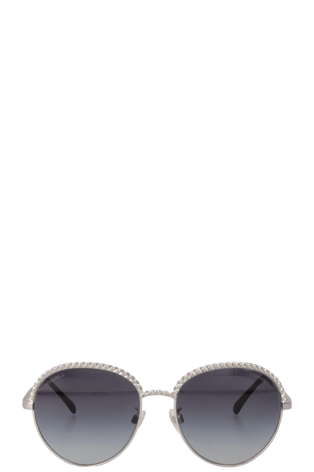 CHANEL 4242 Lunettes de soleil à chaîne Argent