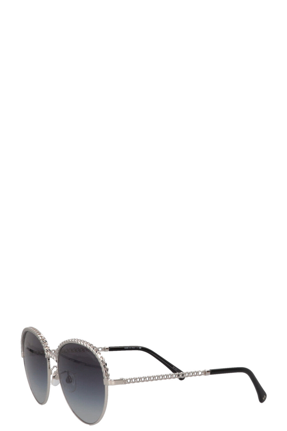 CHANEL 4242 Lunettes de soleil à chaîne Argent