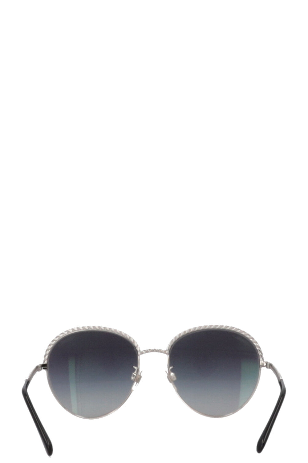 CHANEL 4242 Lunettes de soleil à chaîne Argent