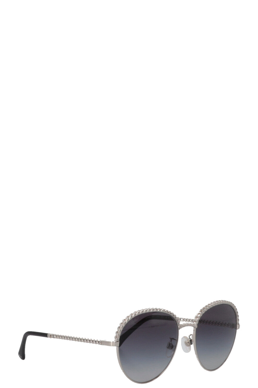CHANEL 4242 Lunettes de soleil à chaîne Argent