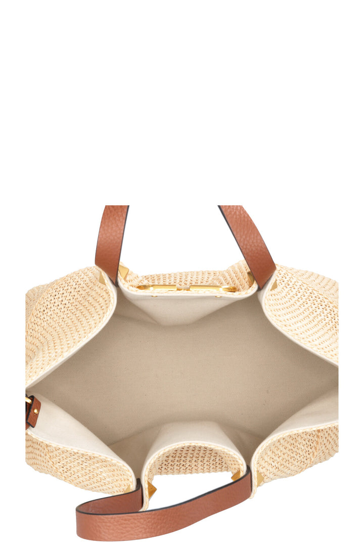 VALENTINO Medium Summer Tote Paille Beige