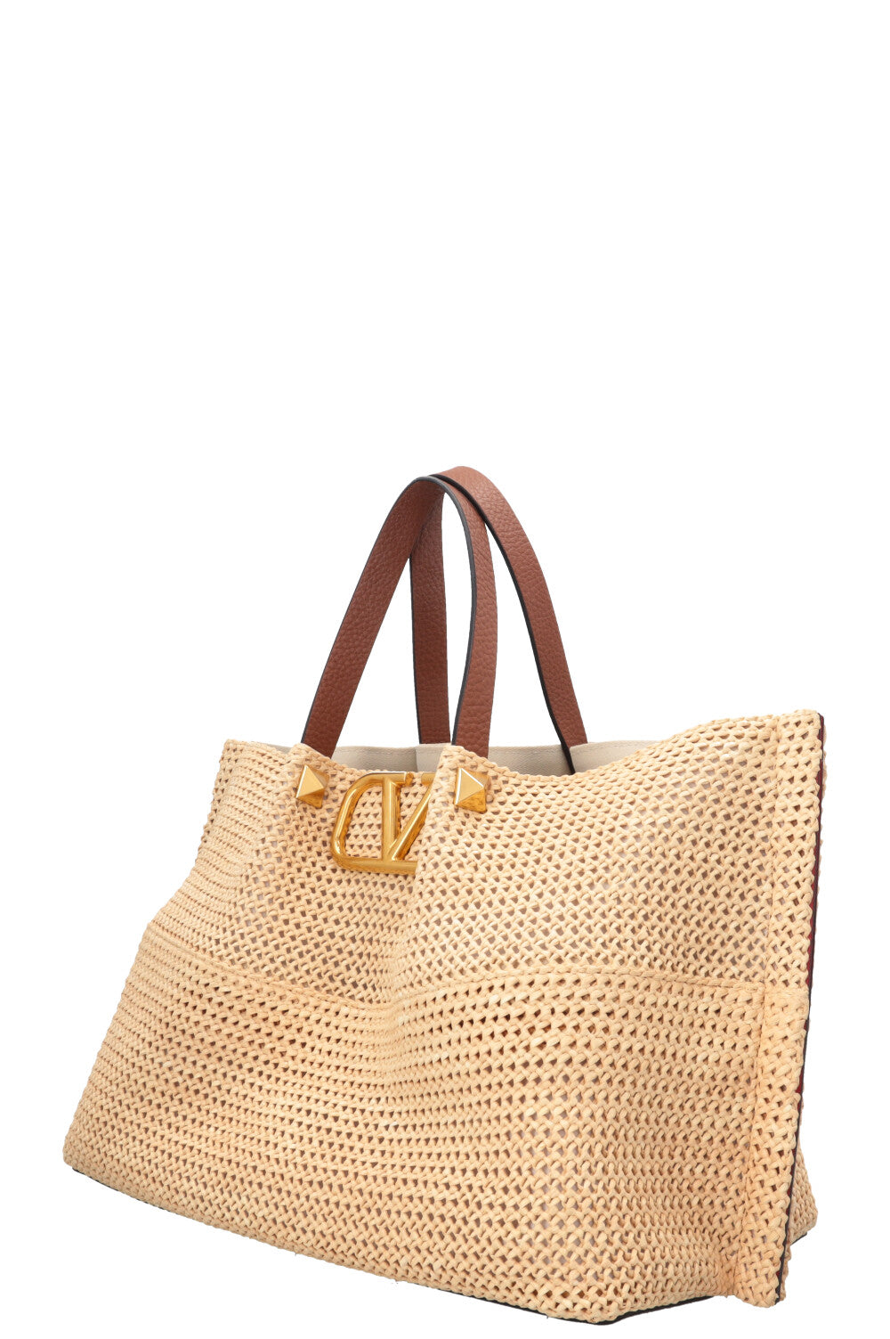 VALENTINO Medium Summer Tote Paille Beige