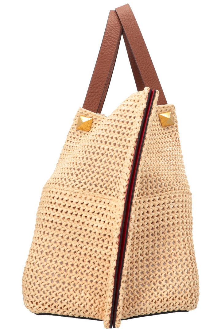 VALENTINO Medium Summer Tote Paille Beige