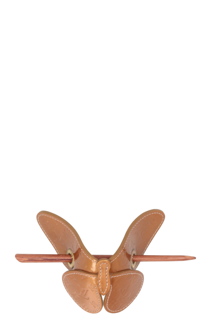 LOUIS VUITTON 2002 Vernis Butterfly Hairclip
