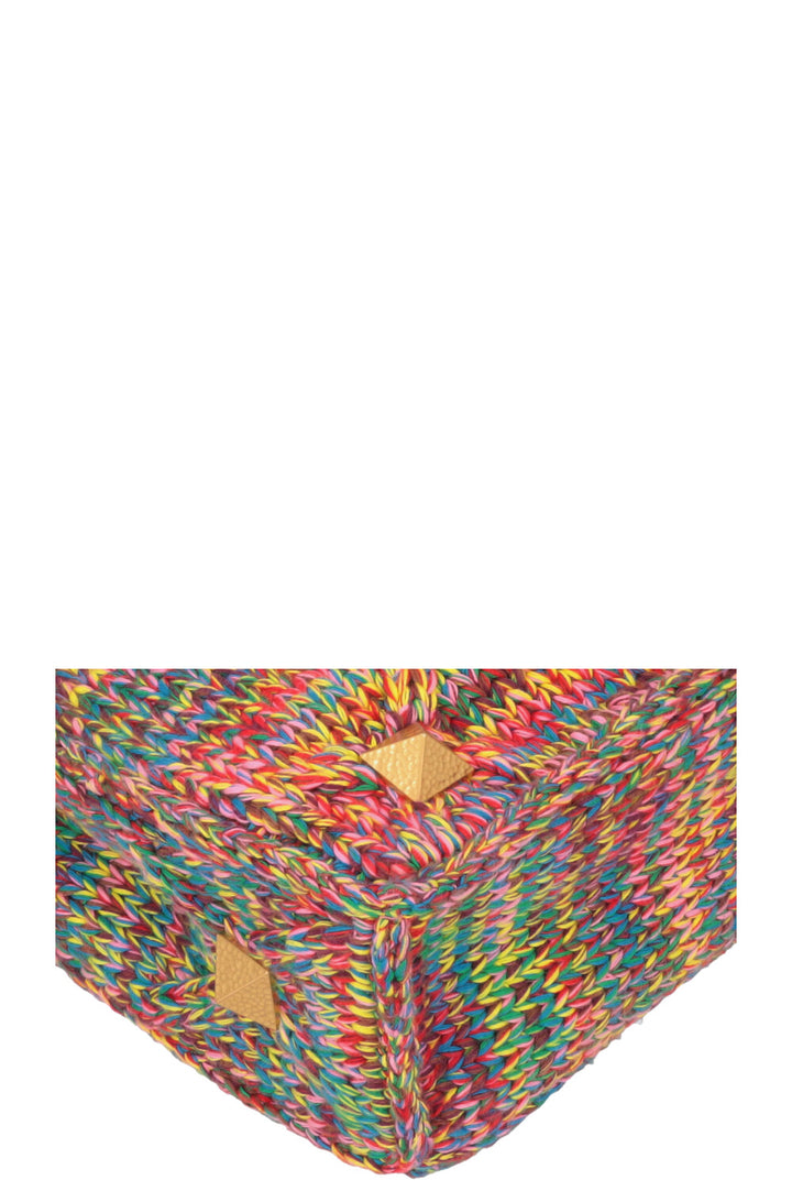 VALENTINO Large Roman Stud Bag Tweed Multicolor