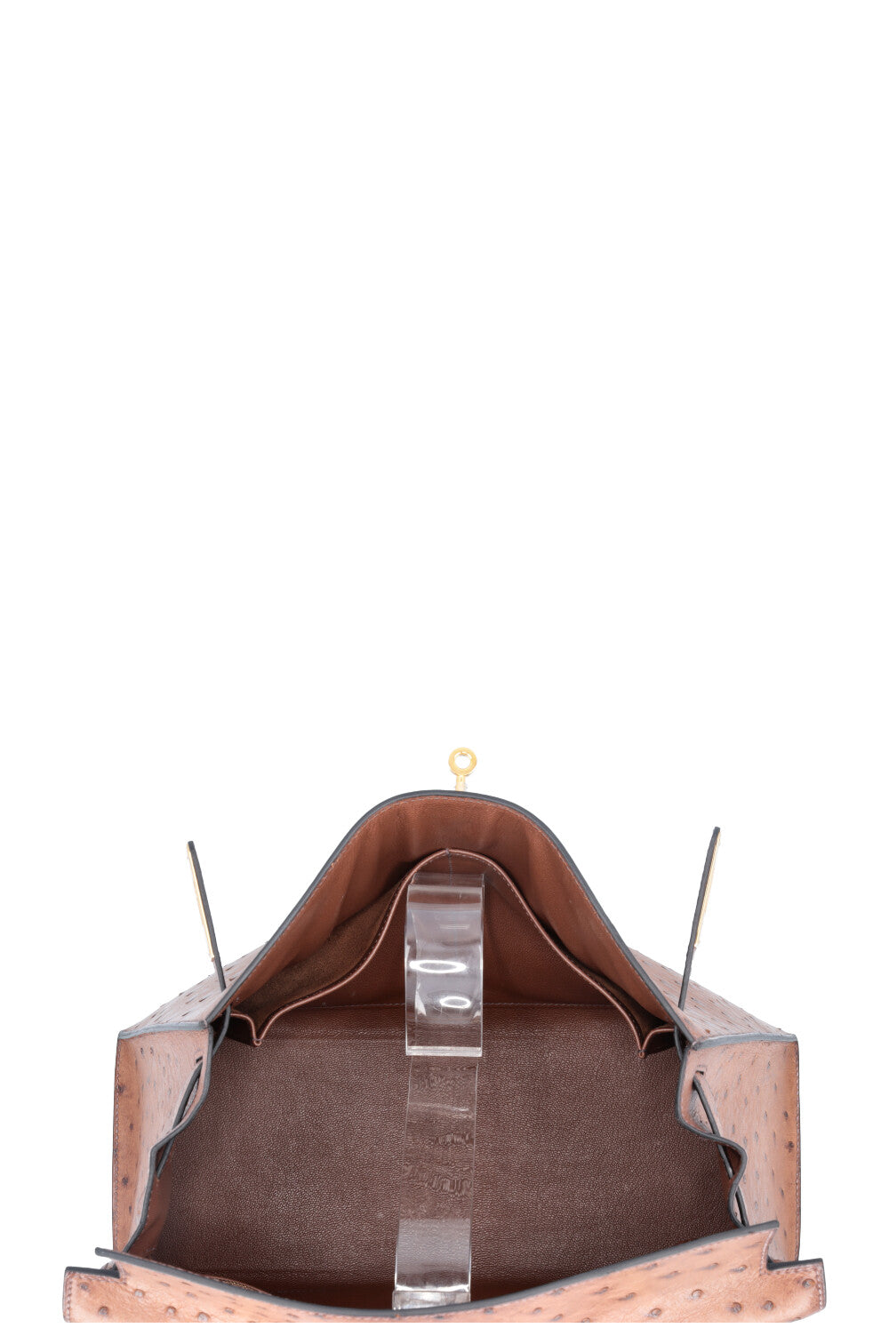 Kelly 32 Sellier Ostrich Noisette