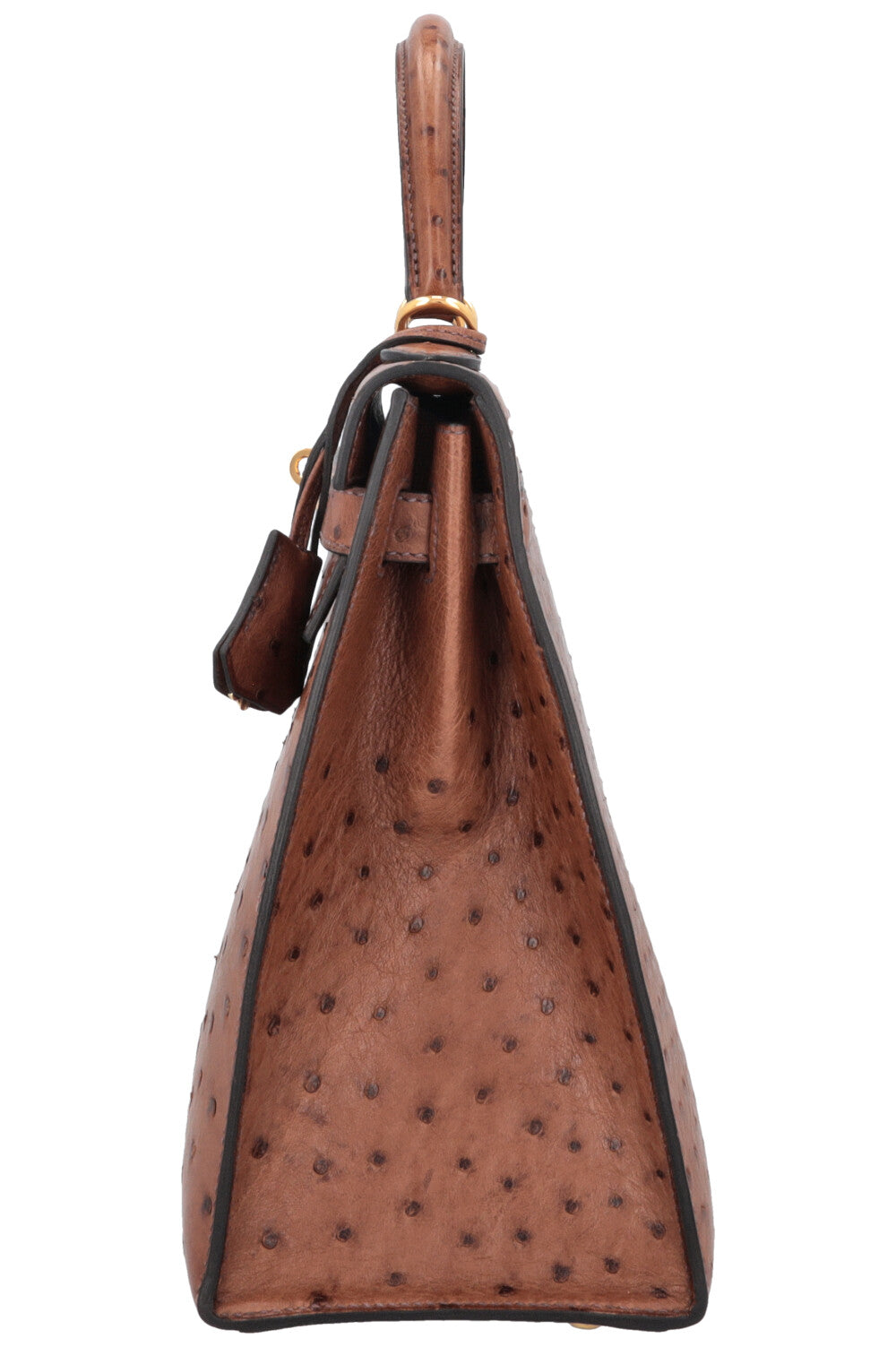 Kelly 32 Sellier Ostrich Noisette