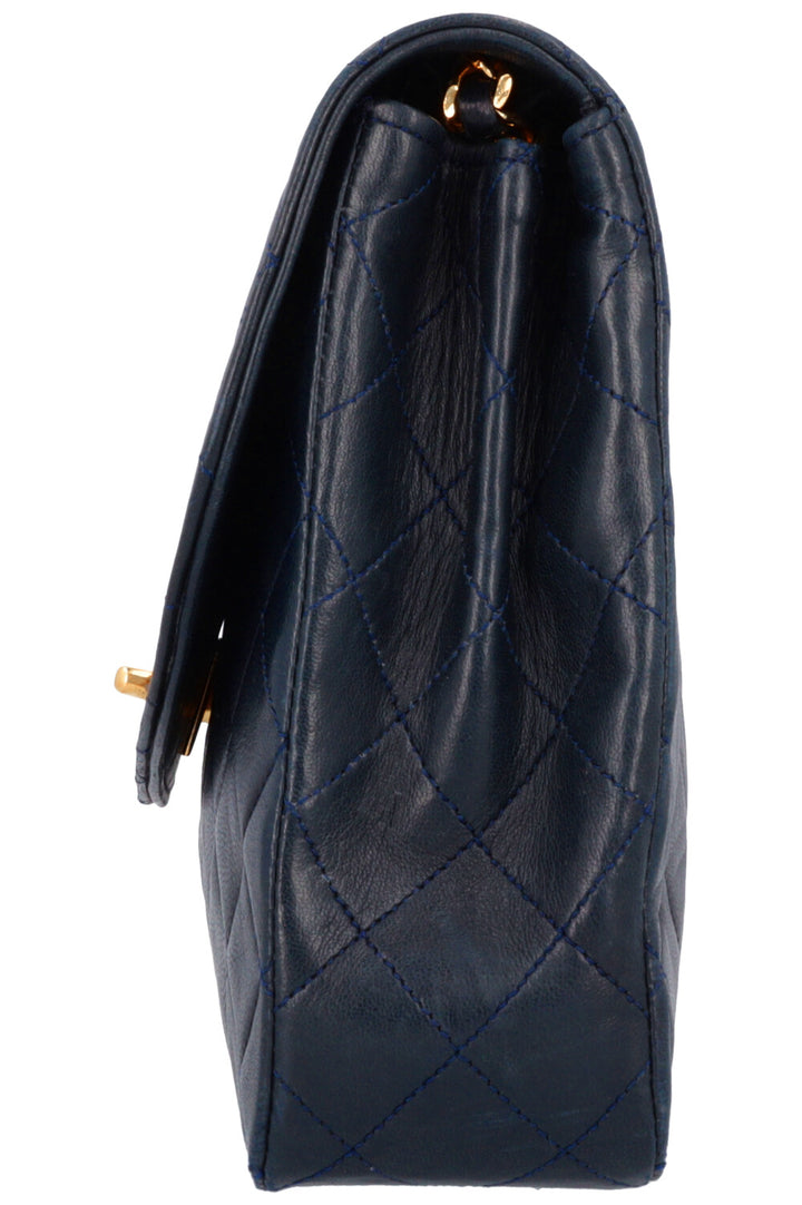 CHANEL Vintage Classic Flap Bag Midnight Blue