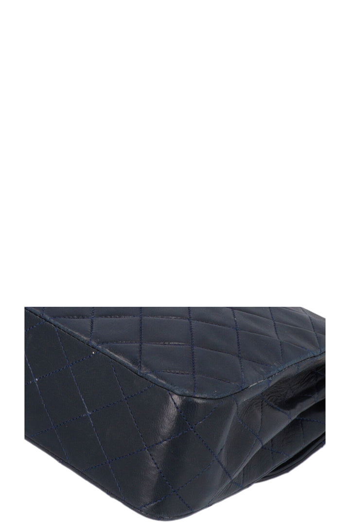 CHANEL Vintage Classic Flap Bag Midnight Blue