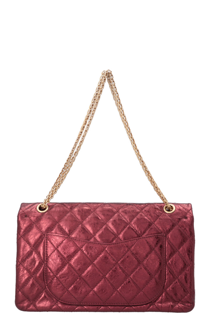 CHANEL 2.55 Reissue Double Flap Maxi Bag Metallic Red