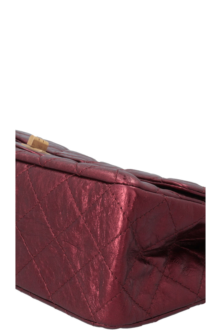 CHANEL 2.55 Reissue Double Flap Maxi Bag Metallic Red