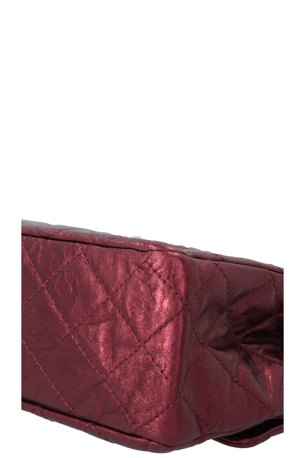 CHANEL 2.55 Reissue Double Flap Maxi Bag Metallic Red