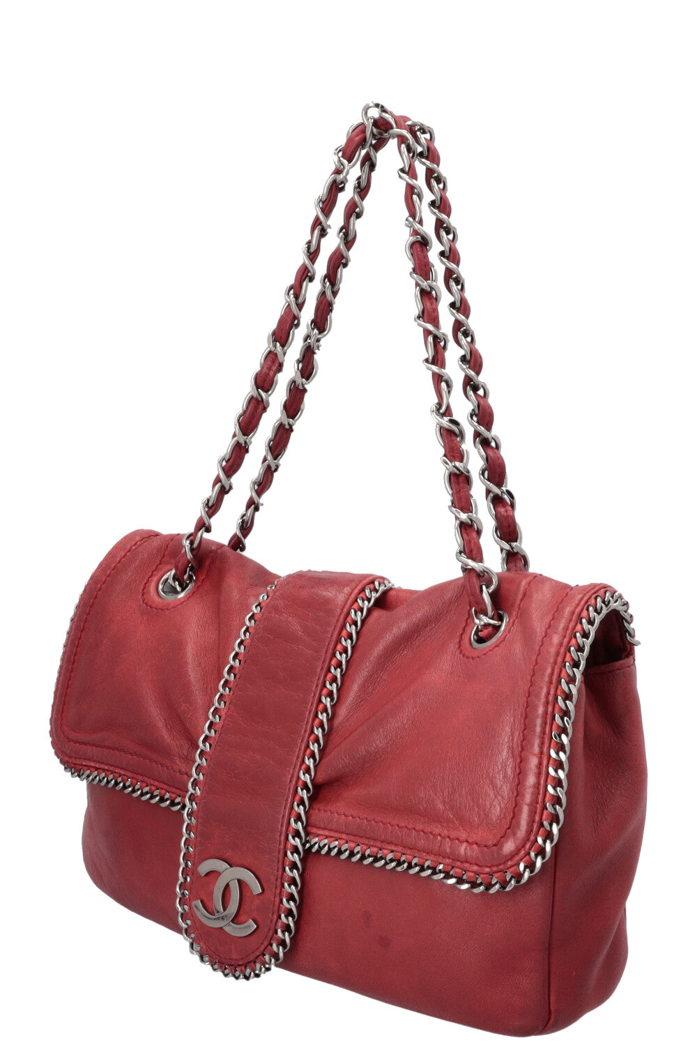 CHANEL Medium Madison Flap Bag Red