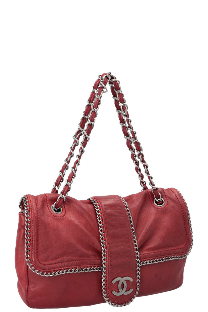 CHANEL Medium Madison Flap Bag Red
