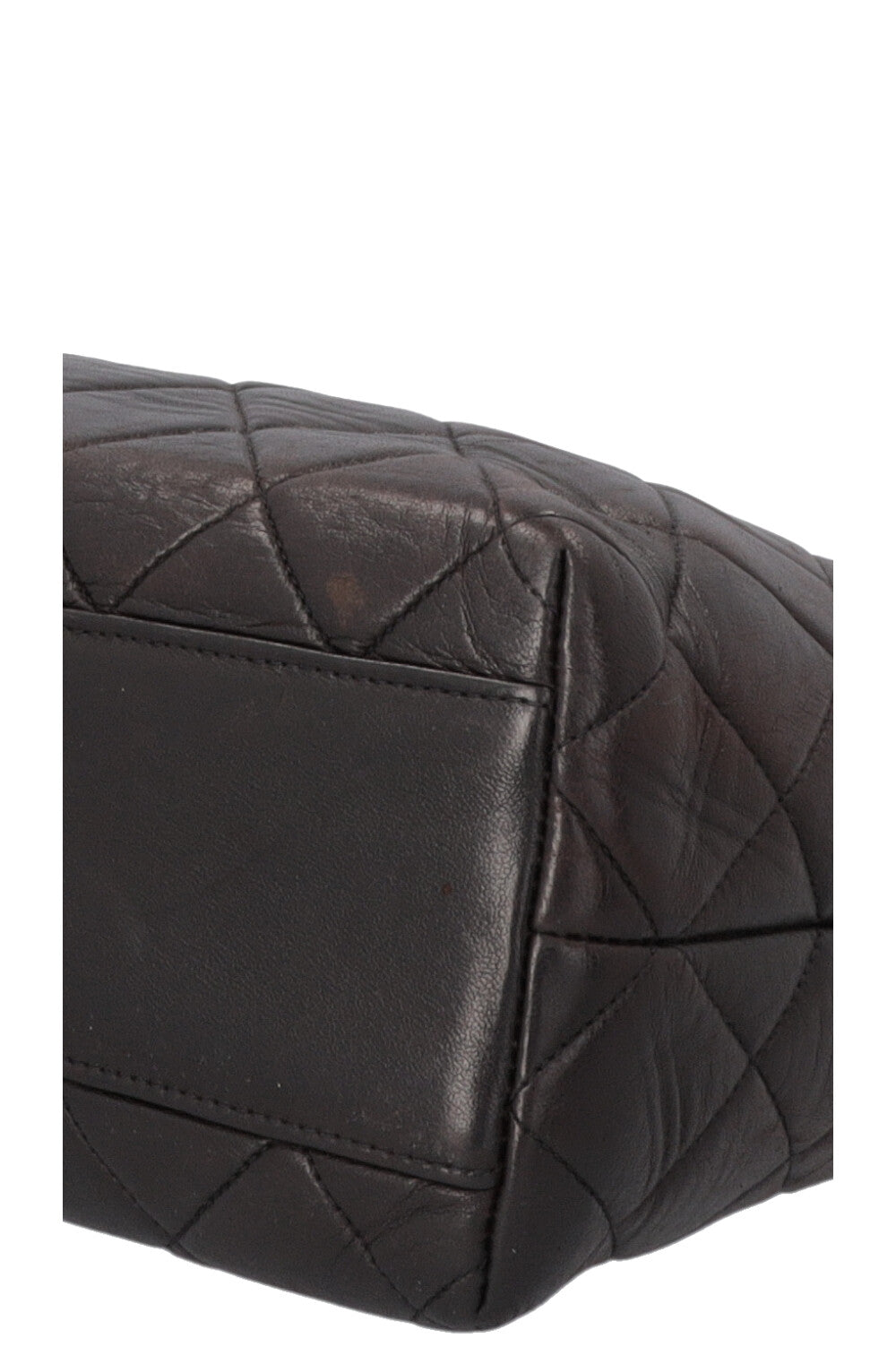CHANEL Vintage Quilted Shoulder Bag Black