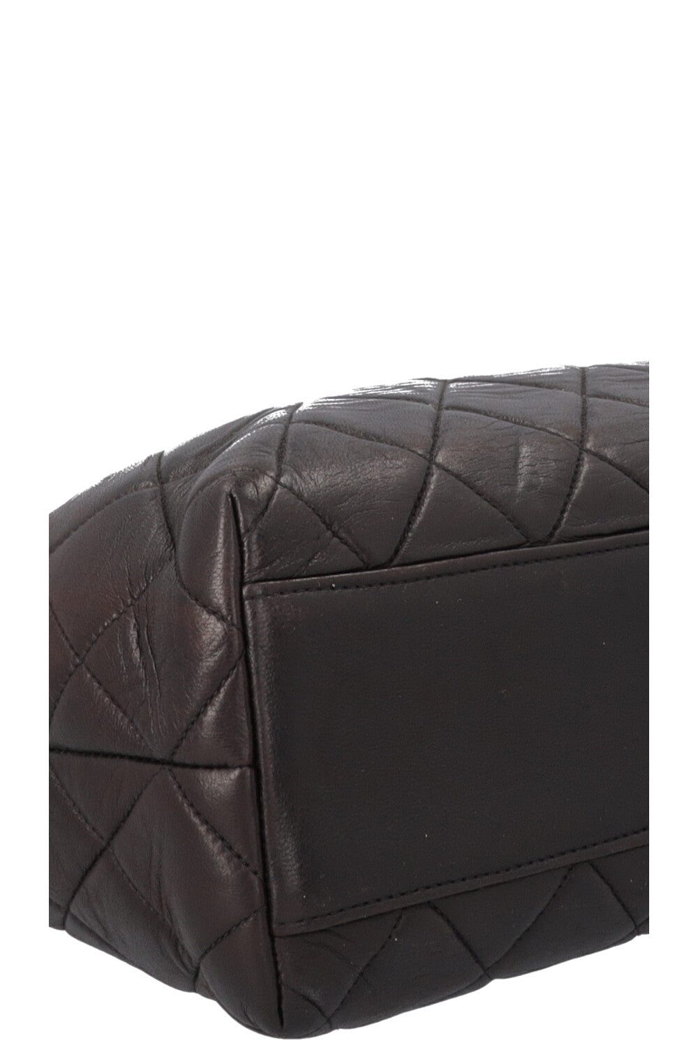 CHANEL Vintage Quilted Shoulder Bag Black