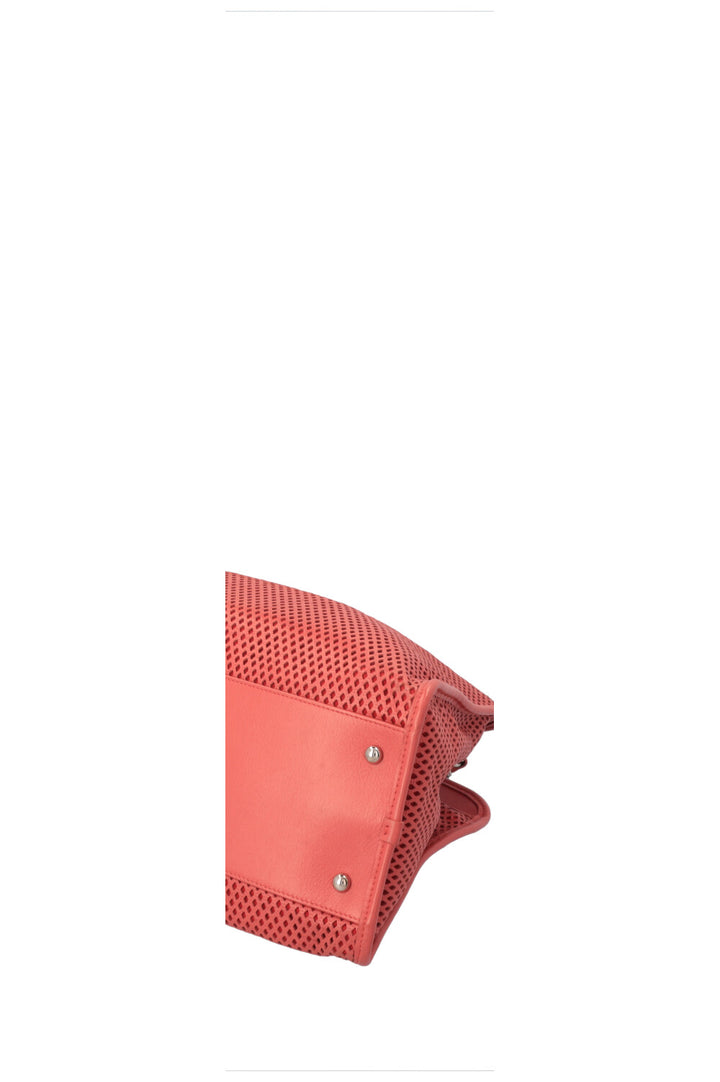 CHANEL Up in the Air Tote Leather Coral