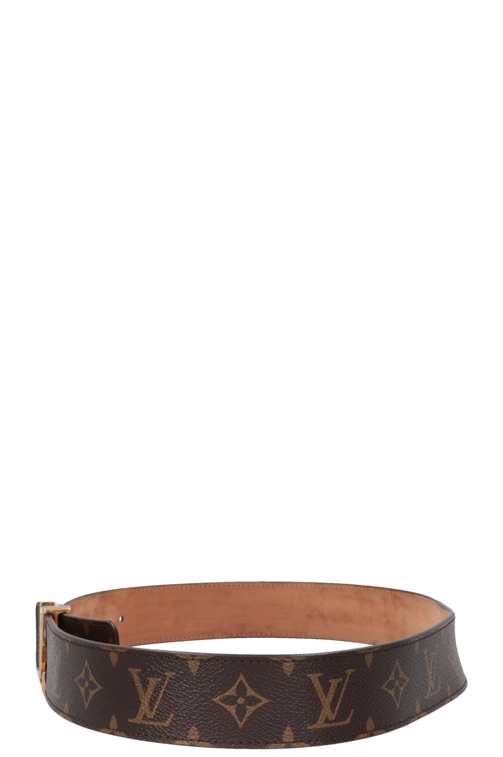 LOUIS VUITTON MNG Canvas Belt Brown
