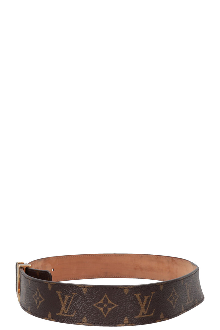 LOUIS VUITTON MNG Canvas Belt Brown