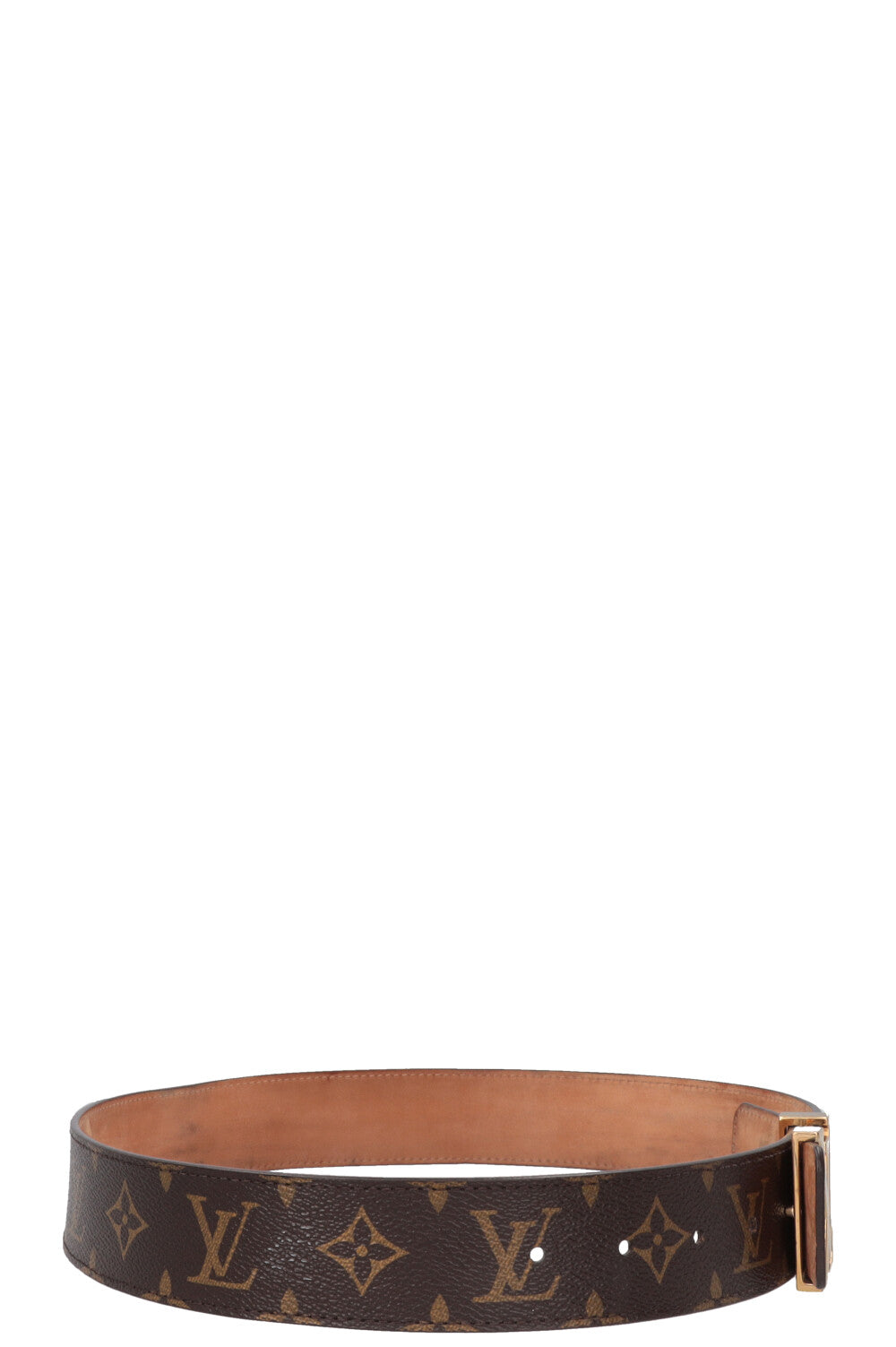 LOUIS VUITTON MNG Canvas Belt Brown