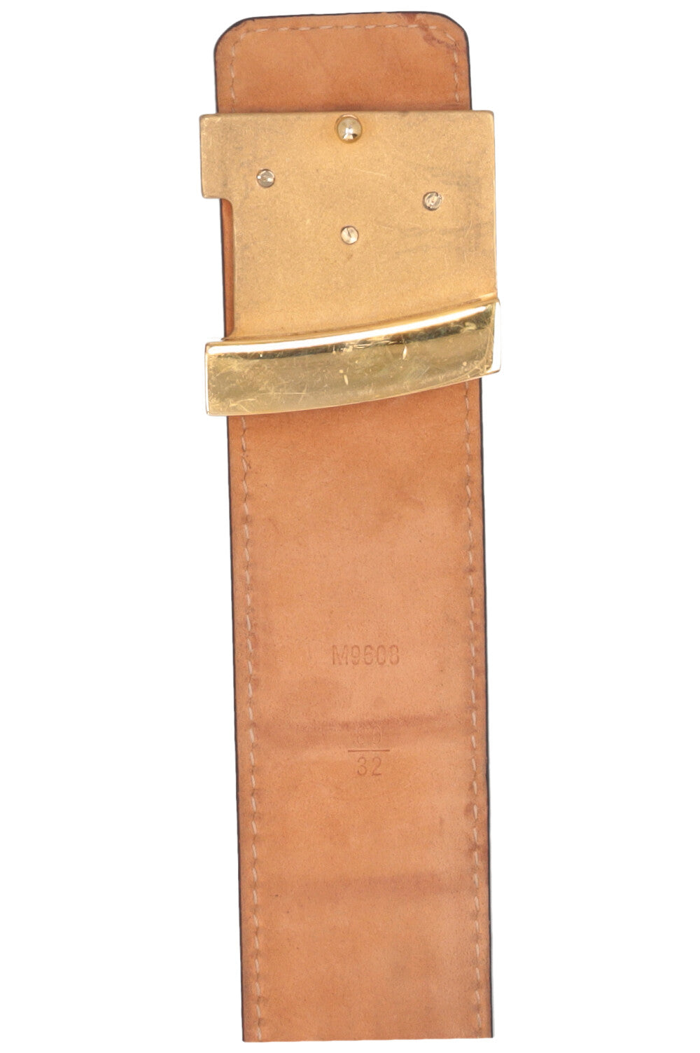 LOUIS VUITTON MNG Canvas Belt Brown