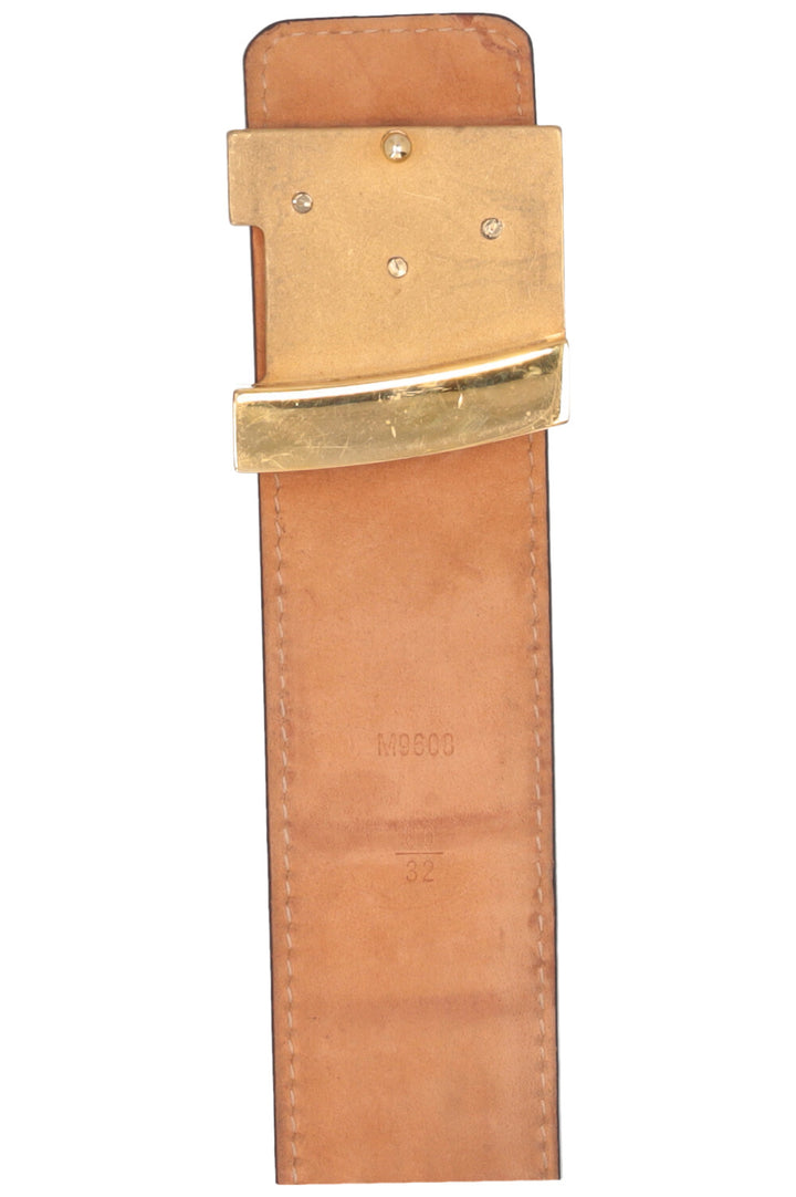 LOUIS VUITTON MNG Canvas Belt Brown
