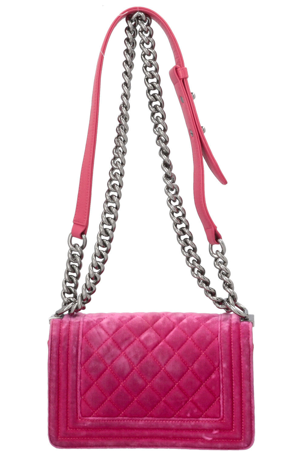 CHANEL Boy Bag Small Velvet Pink