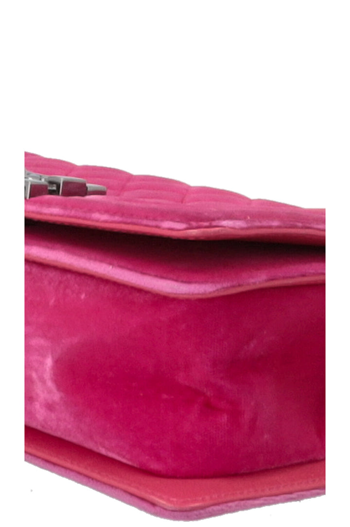 CHANEL Boy Bag Small Velvet Pink