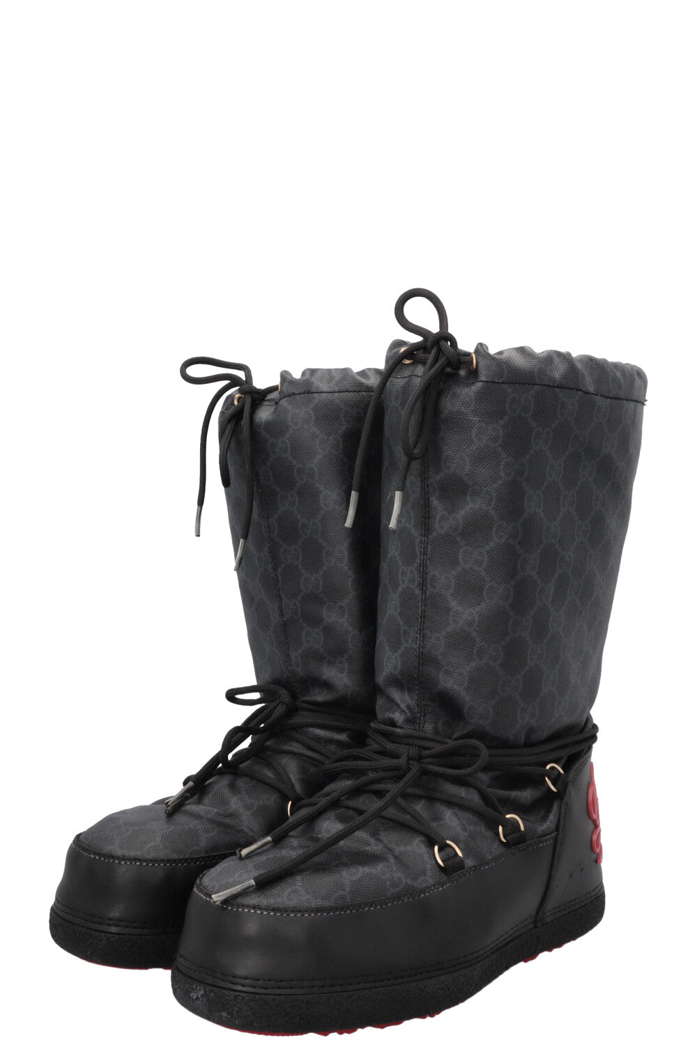 GUCCI GG Logo Snow Boots Black