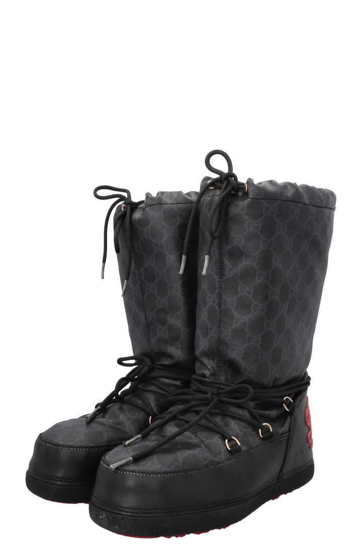 GUCCI GG Logo Snow Boots Black
