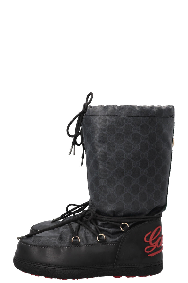 GUCCI GG Logo Snow Boots Black