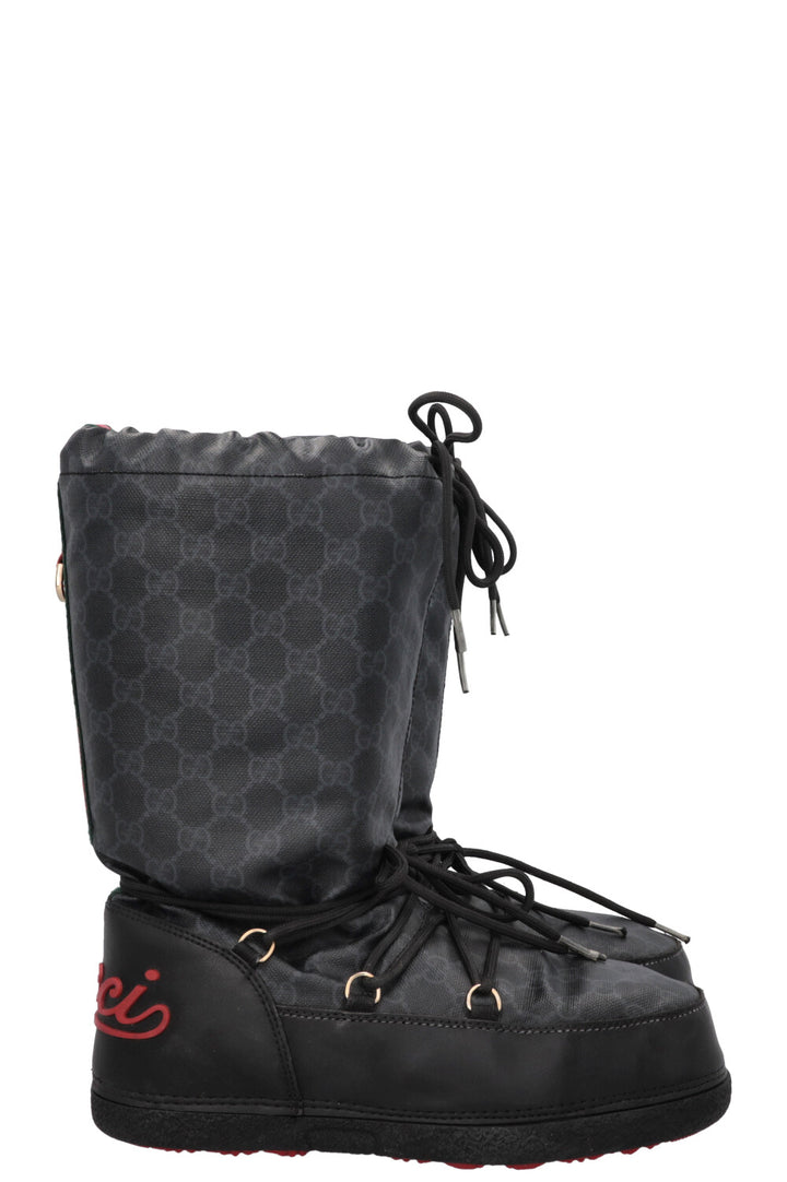 GUCCI GG Logo Snow Boots Black