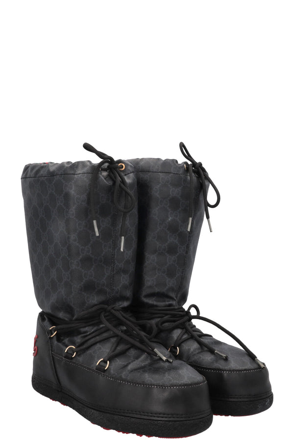 Bottes de neige GUCCI à logo GG noires