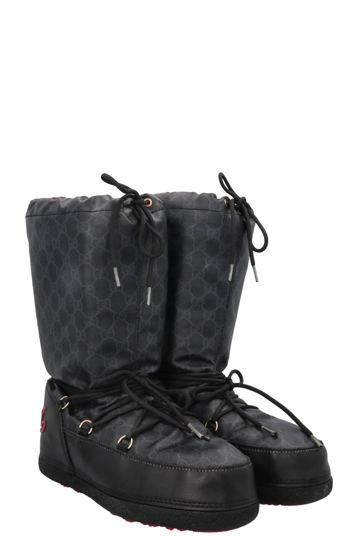 GUCCI GG Logo Snow Boots Black