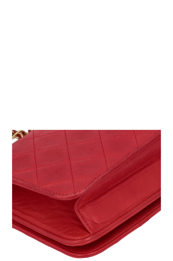CHANEL Vintage Flap Bag Red