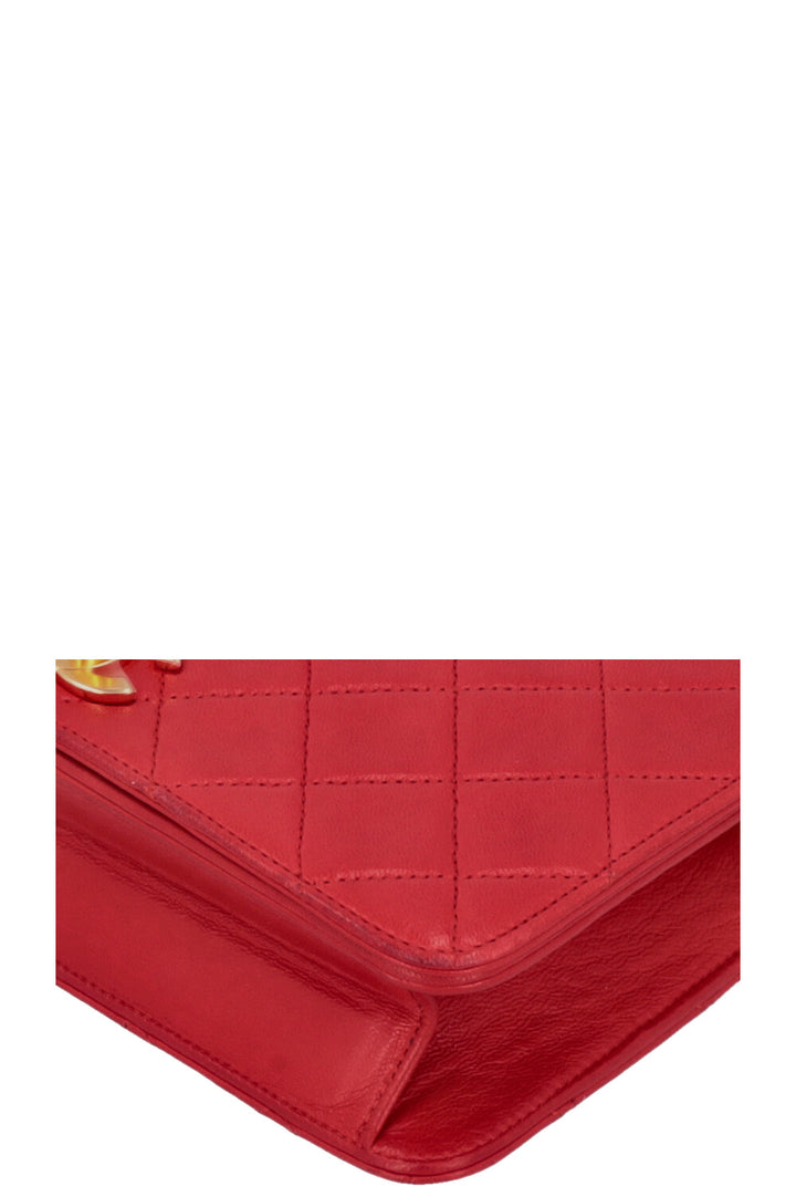 CHANEL Vintage Flap Bag Red