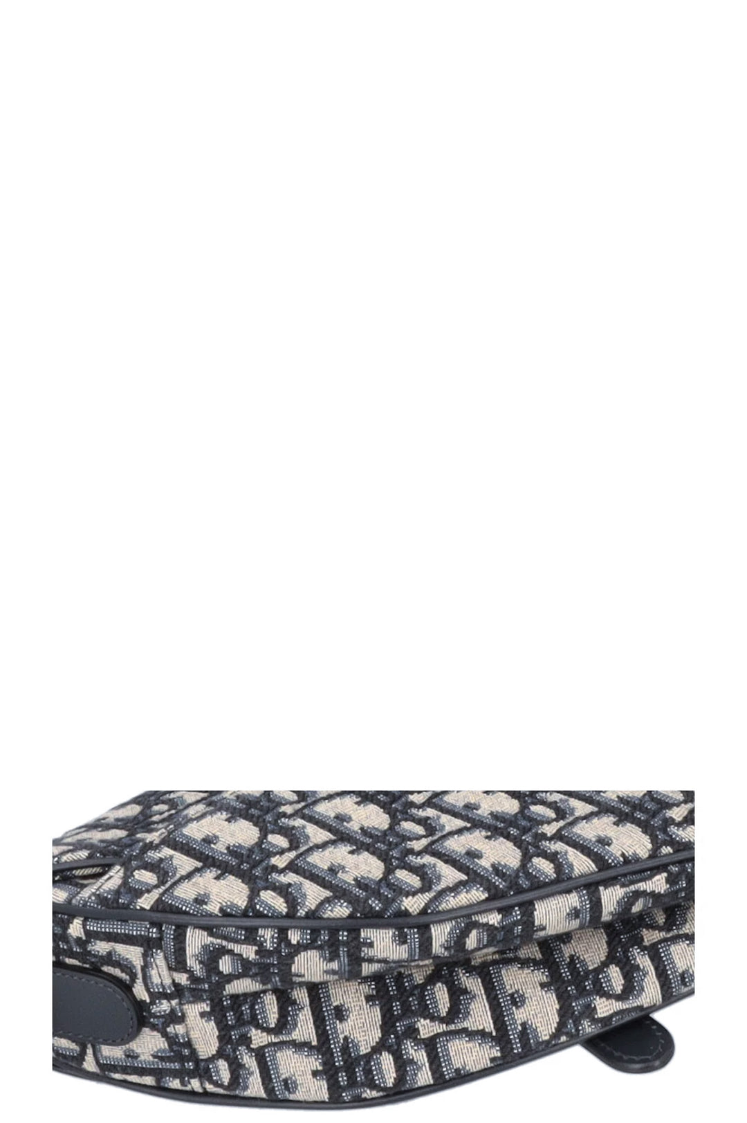 CHRISTIAN DIOR Saddle Bag toile oblique bleue