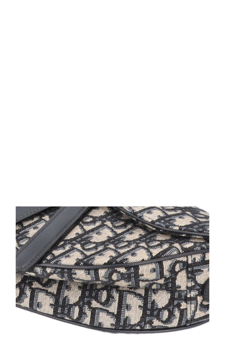 CHRISTIAN DIOR Saddle Bag Oblique Blue
